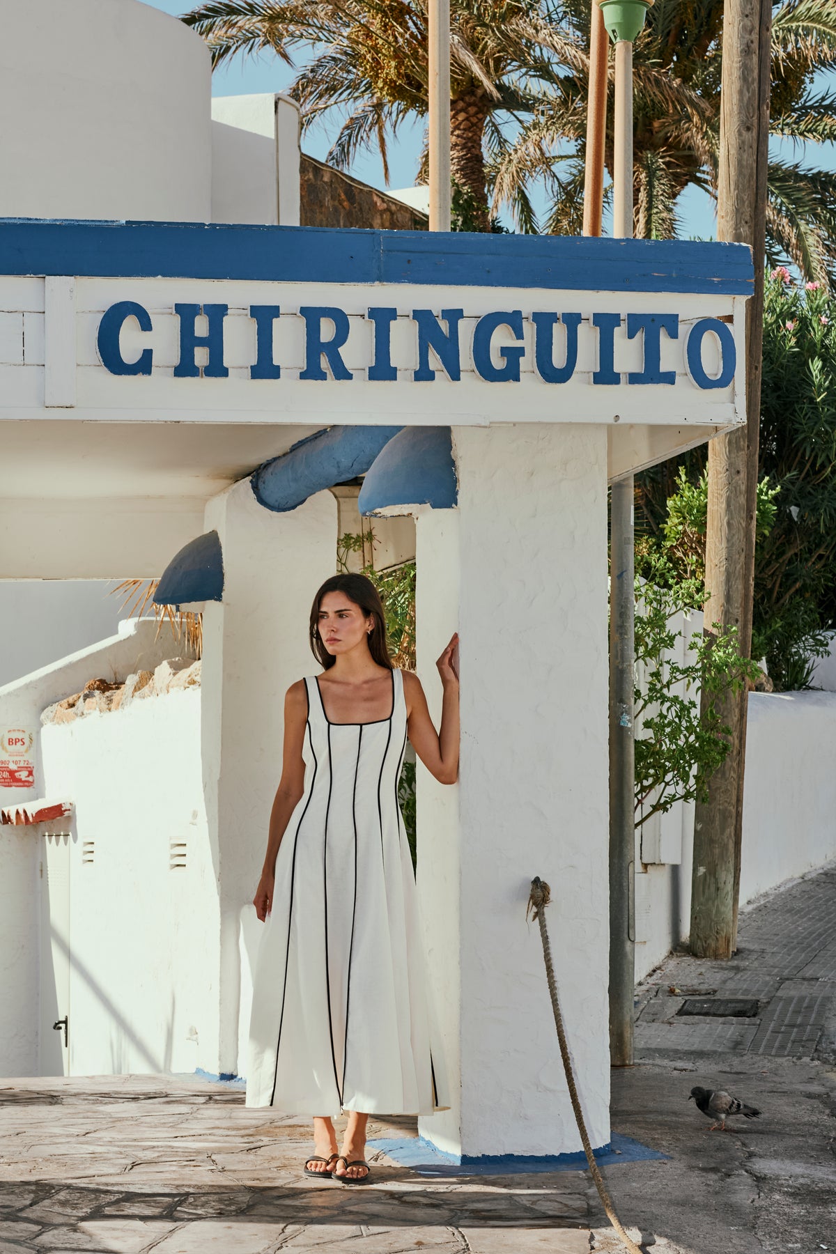 Vestido Gore - Beige