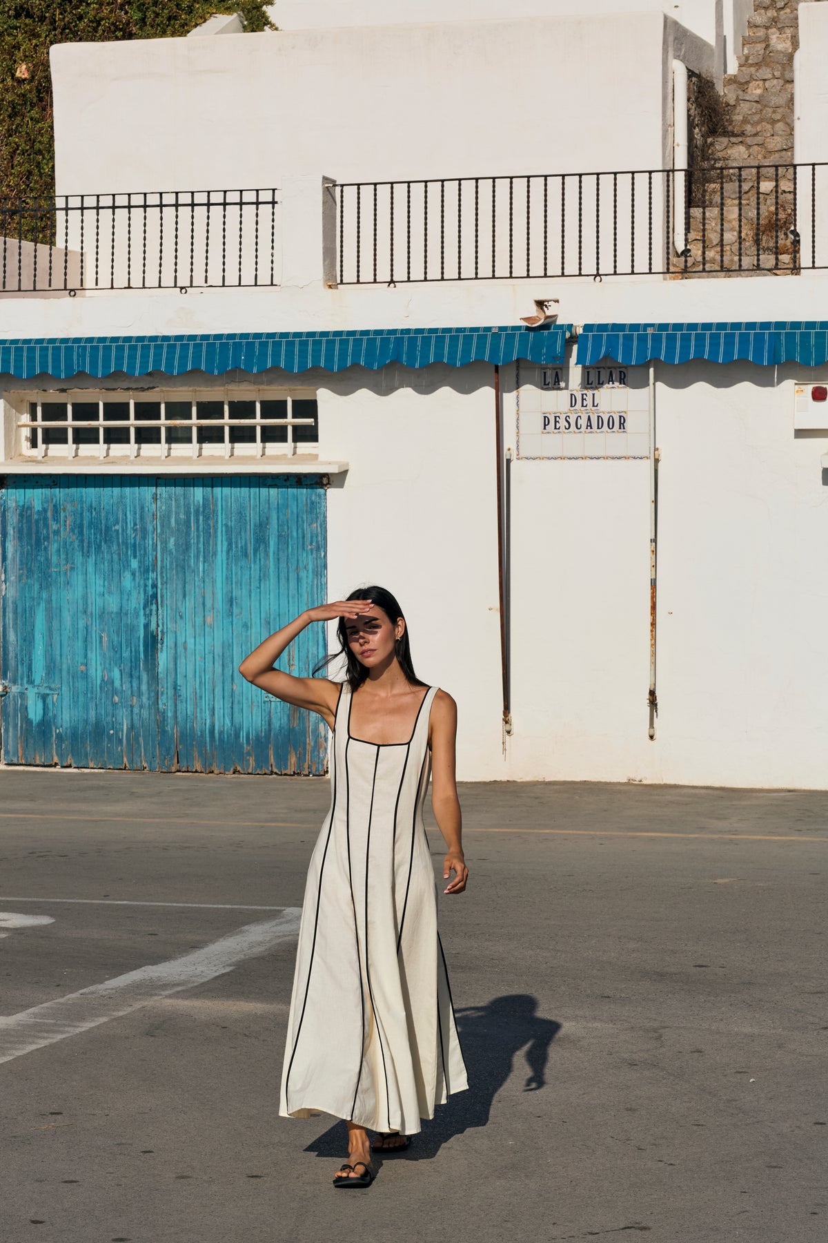 Vestido Gore - Beige