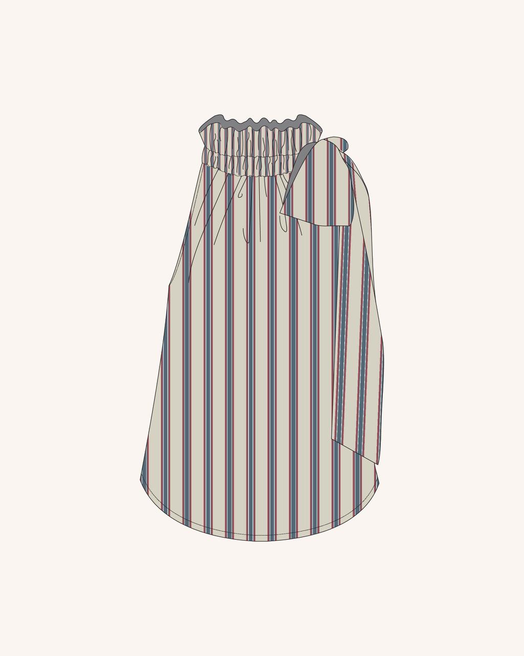 Top Bilbao - Rayas blue